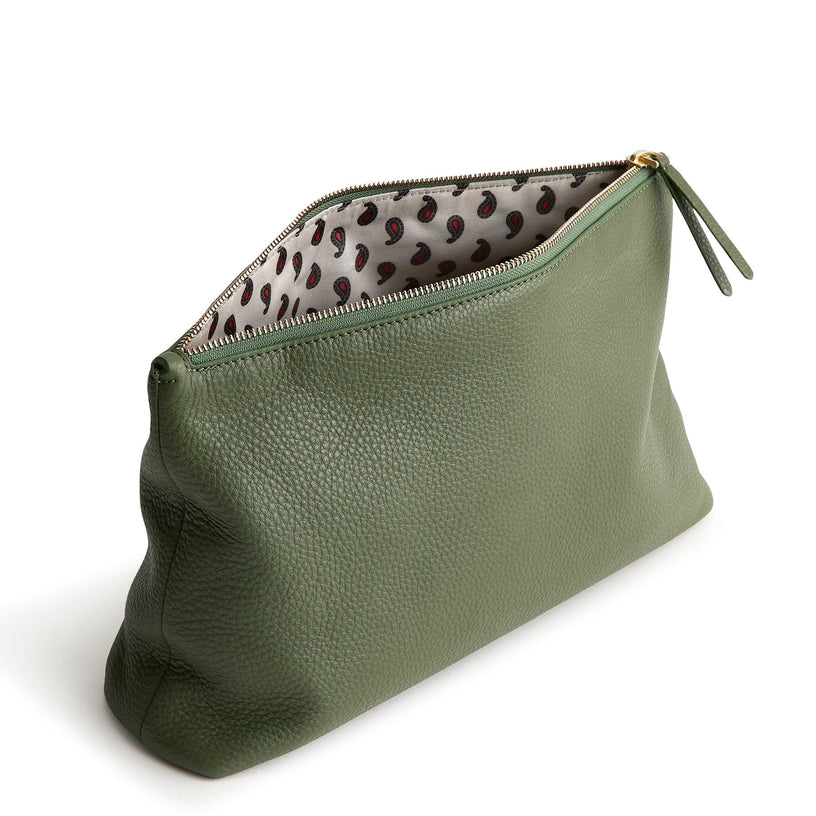 Large Pouch-Bronze Green-Image 2-Vera Bradley
