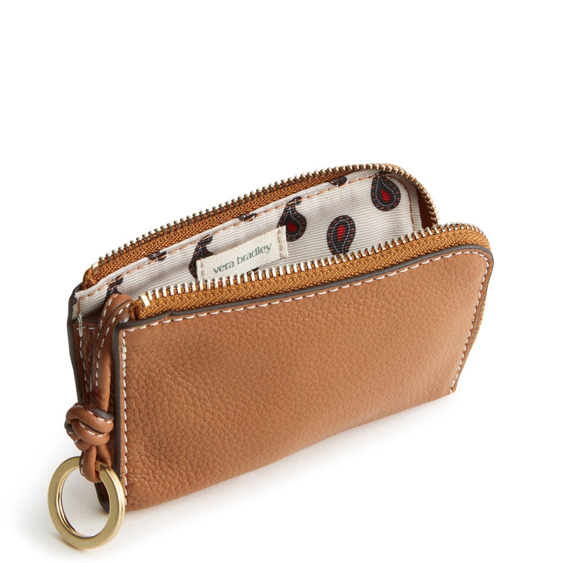 Leather Zip Card Wallet