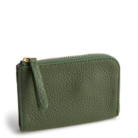 Zip Card Pouch-Bronze Green-Image 1-Vera Bradley