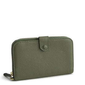 Large Tab Wallet-Bronze Green-Image 1-Vera Bradley