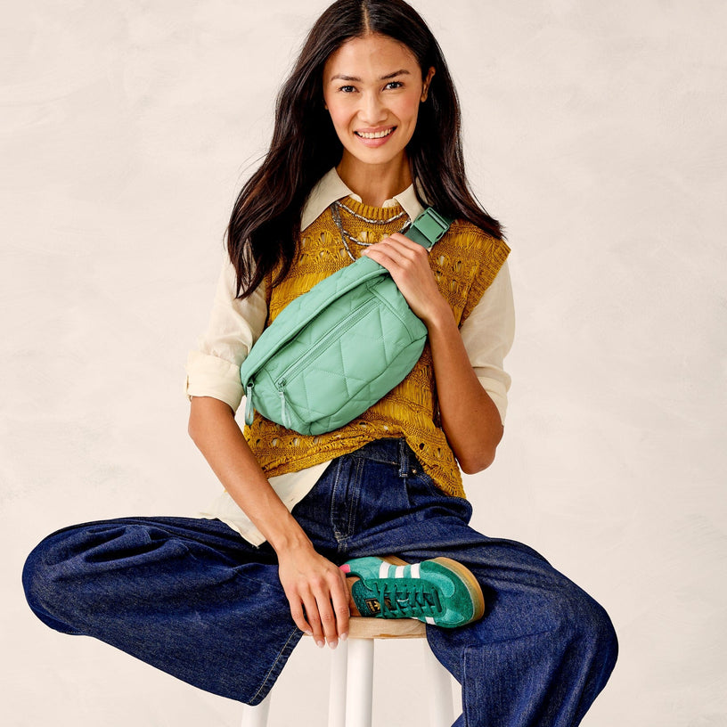 Portnoy Belt Bag-Beryl Green-Image 2-Vera Bradley