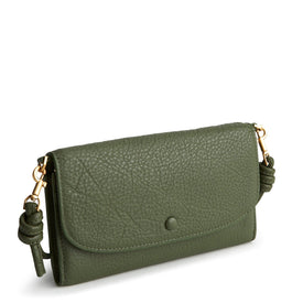 Wildwood Wallet Crossbody-Bronze Green-Image 1-Vera Bradley