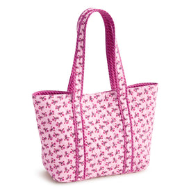 Hathaway Reversible Tote Bag - Melissa Ditsy Pink - Image 5