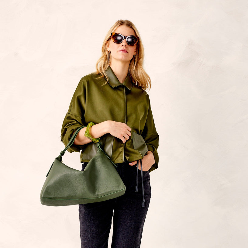 Marcelle Shoulder Bag-Bronze Green-Image 2-Vera Bradley