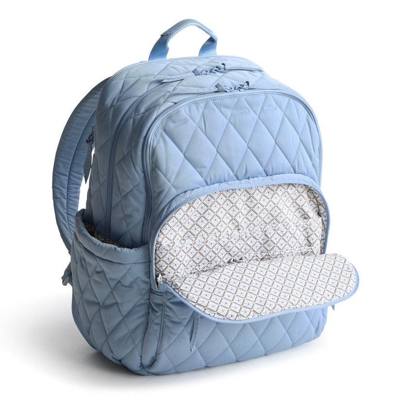 Large Bancroft Backpack-Soft Chambray-Image 4-Vera Bradley