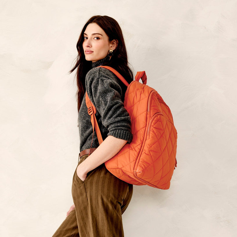 Westover Hybrid Backpack-Potter's Clay-Image 2-Vera Bradley
