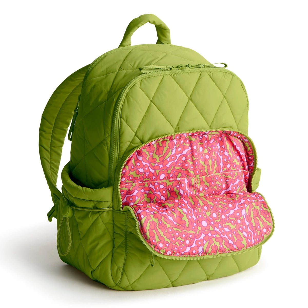 Vera Bradley Essentials Large Backpack in Fanflowers green Large Bancroft Backpack - Featherweight | Vera Bradley main image 2