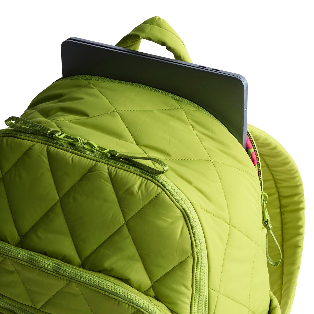 Vera Bradley Lighten Up Essential Rucksack Backpack NWT Flourite Green Bancroft Backpack - Featherweight | Vera Bradley main image 2