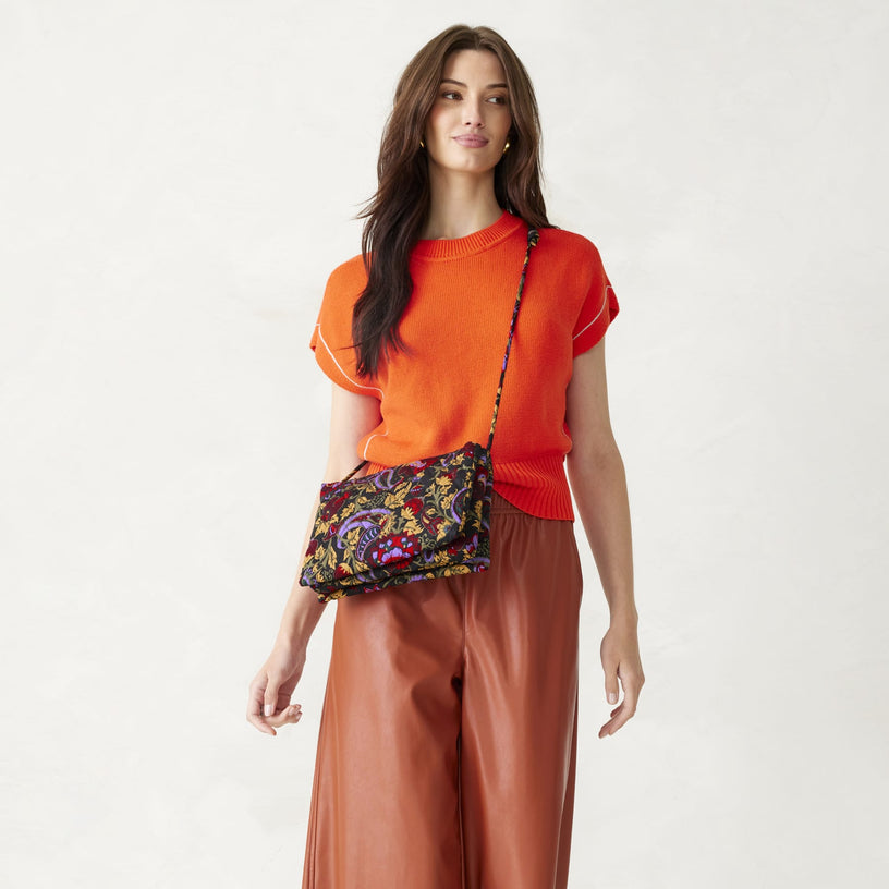 Foxbury Crossbody-Midnight Garden Paisley-Image 2-Vera Bradley