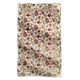 Plush Throw Blanket-Midnight Garden Paisley Antique White-Image 2-Vera Bradley
