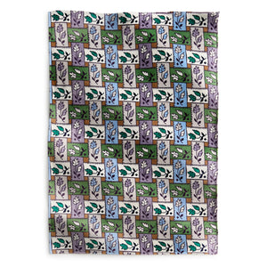 Plush Throw Blanket - Ribbon Plaid Neutral - Swatch Image