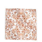 Square Silk Scarf - Cerulean Bouquet Oyster Mushroom - Swatch Image