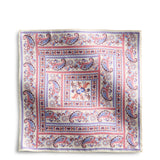 Square Silk Scarf - Heritage Border Paisley - Swatch Image