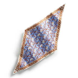 Diamond Silk Scarf - Bachelor Buttons Grapemist - Swatch Image