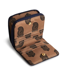 Small Zip-Around Wallet-Peacoat-Image 2-Vera Bradley