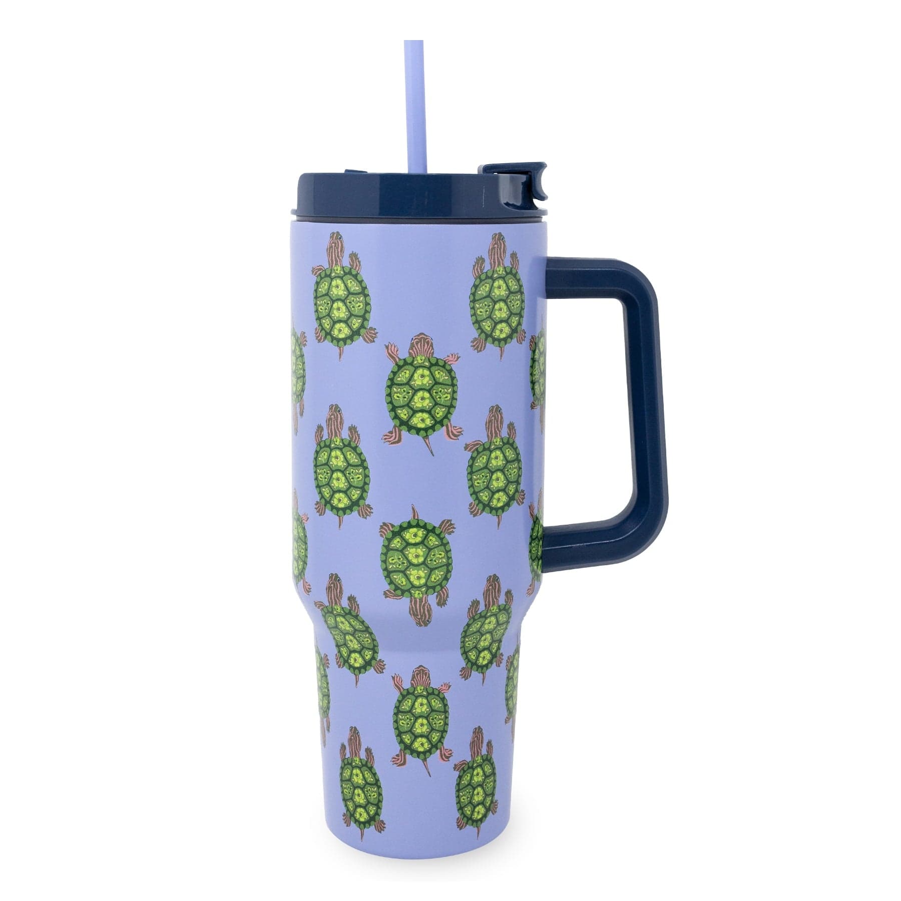 フェイラー　ネイビー　TIGER コラボステンレスボトル リーベ＆リリア Stainless Steel XL Tumbler w/Handle | Vera Bradley
