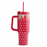 Stainless Steel XL Tumbler w/Handle - Beary Ditsy - Swatch Image