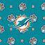 NFL Clear Small Belt Bag-Aqua/Orange Bandana with Miami Dolphins-Image 3-Vera Bradley