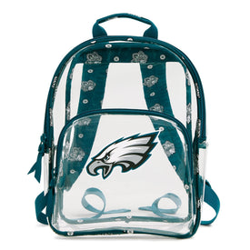 NFL Clear Small Backpack-Philadelphia Eagles Bandana-Image 1-Vera Bradley