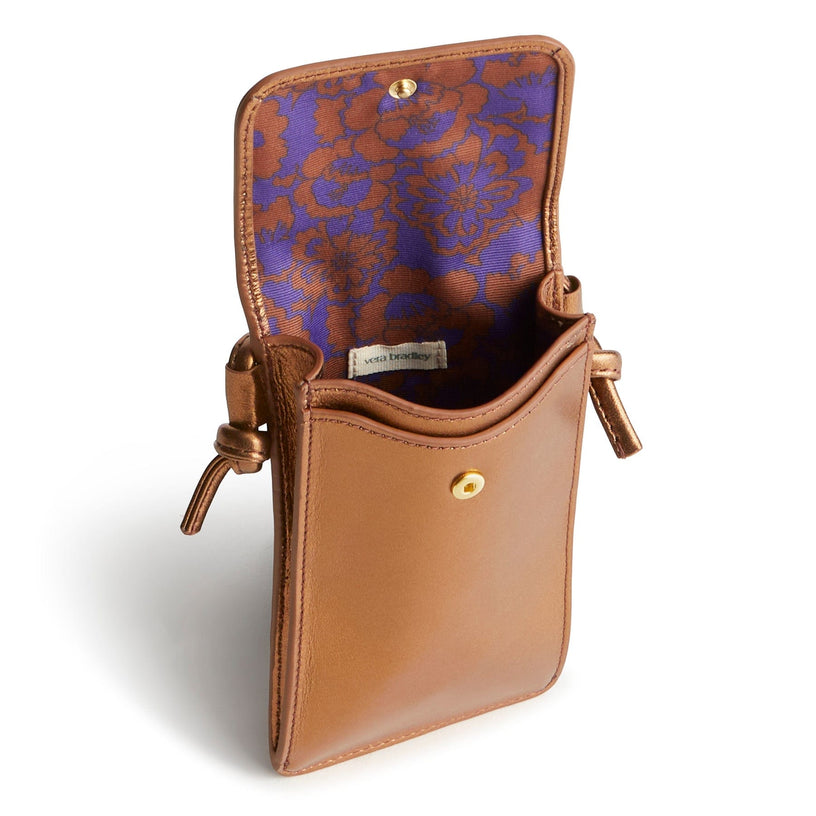 Phone Case Crossbody-Bronze Metallic-Image 3-Vera Bradley