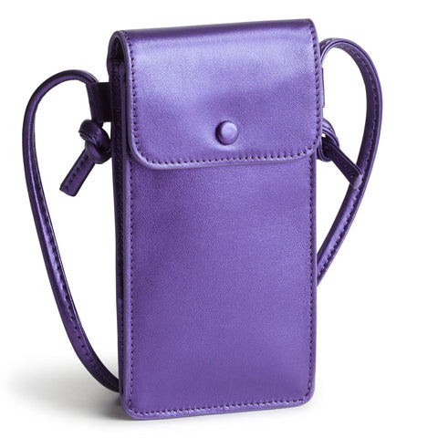 Vera bradley purple leather purse new arrivals
