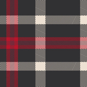 Woven Throw-Moonless Night & Red Plaid-Image 3-Vera Bradley