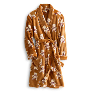 Robe - Bears on Roasted Pecan / Small - Medium - Swatch Image