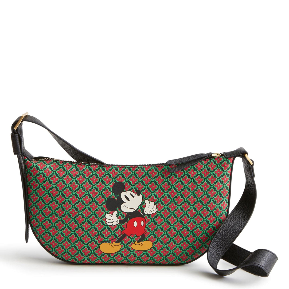 レア　Vera Bradley DISNEY PARKS バッグ　ミッキーミニー Vera Bradley Disney Magical Blooms Mickey Triple Zip Hipster