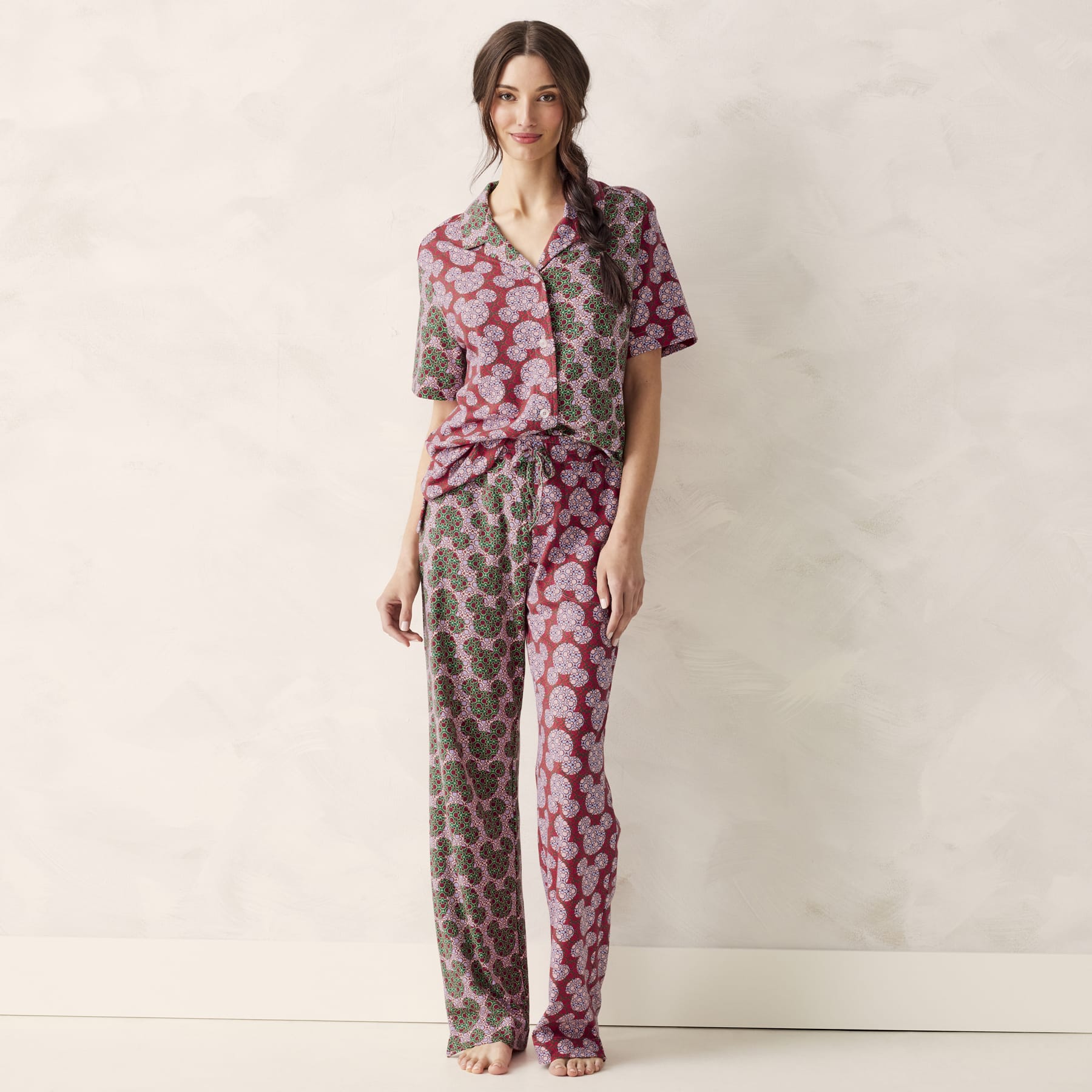 Disney Button-Down Pajama Set