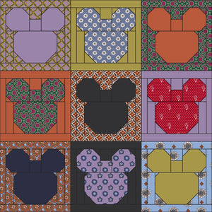 Disney Mickey Mouse Ear Headband-Mickey Mouse on Repeat Patchwork-Image 2-Vera Bradley