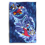 Disney Plush Throw Blanket - Fantasia - Swirls - Swatch Image