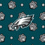 Small Vera Tote-Black with Philadelphia Eagles-Image 2-Vera Bradley