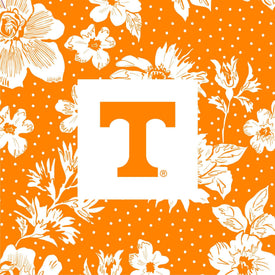 Small Vera Tote-Black with University of Tennessee-Image 2-Vera Bradley