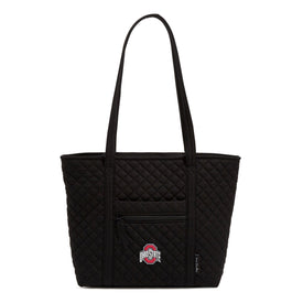 Small Vera Tote-Black with The Ohio State University-Image 1-Vera Bradley