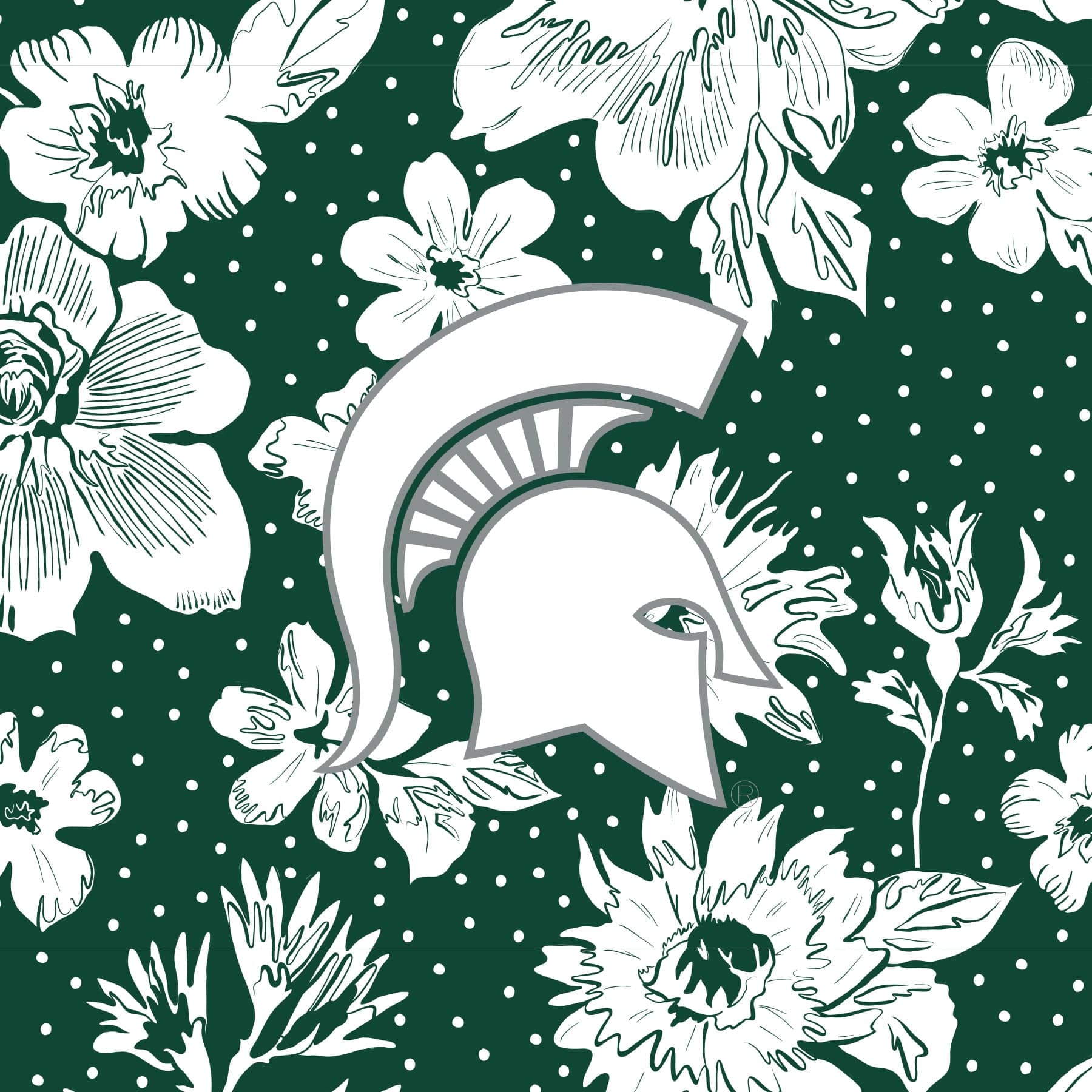 Small Vera Tote-Black with Michigan State University-Image 2-Vera Bradley
