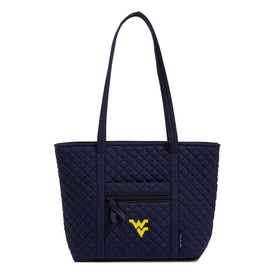 Small Vera Tote-Classic Navy with West Virginia University-Image 1-Vera Bradley