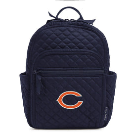 Small Backpack-Classic Navy with Chicago Bears-Image 1-Vera Bradley