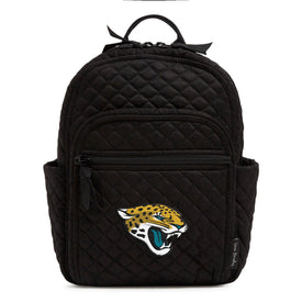 Small Backpack-Black with Jacksonville Jaguars-Image 1-Vera Bradley