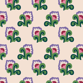 Fleece Socks - Chelsea Floral Cottage Cream - Image 2