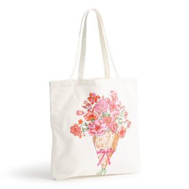 Vera Bradley Foundation Woodlark Tote-Flourishing Garden Bouquet-Image 1-Vera Bradley