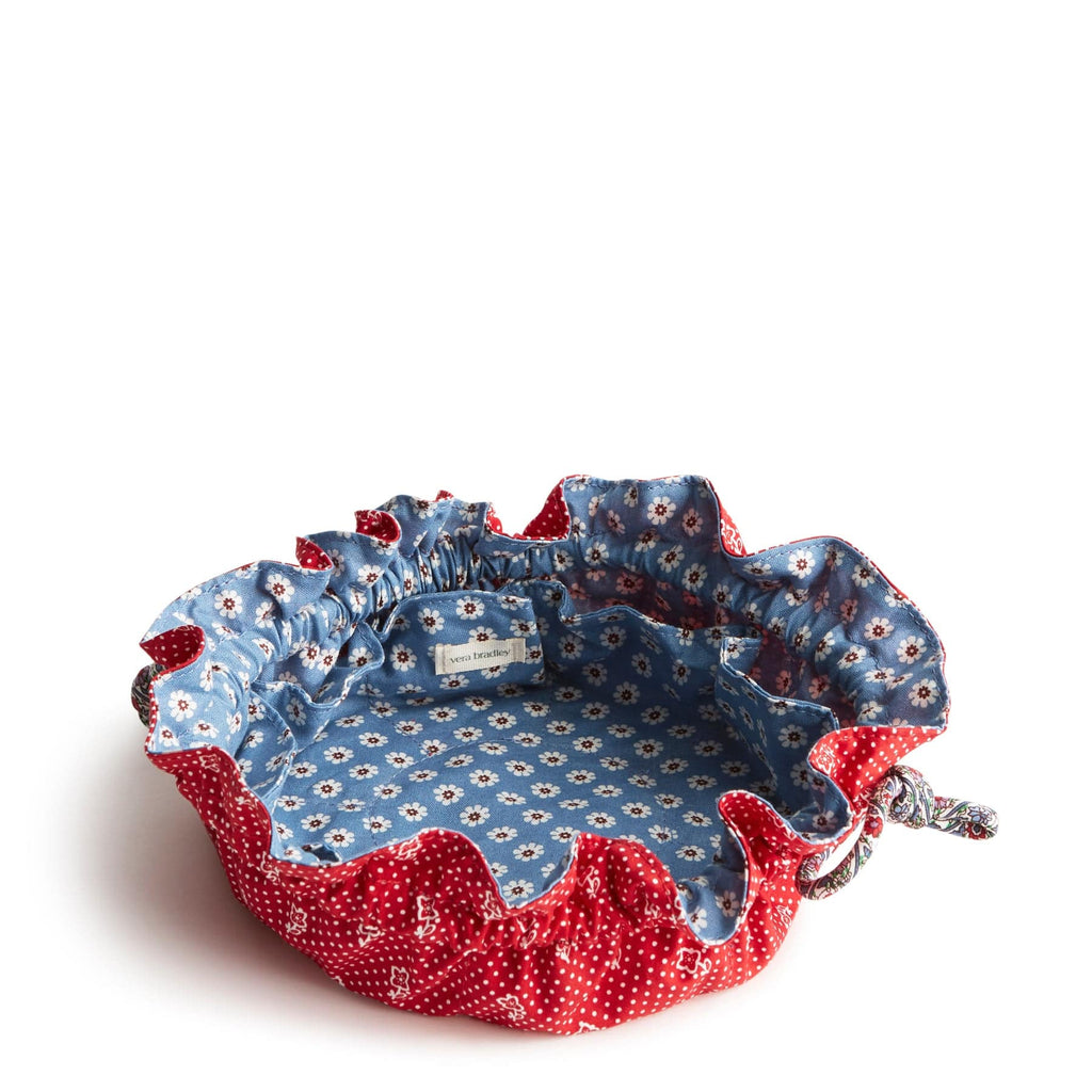 Vera bradley drawstring cosmetic bag hotsell