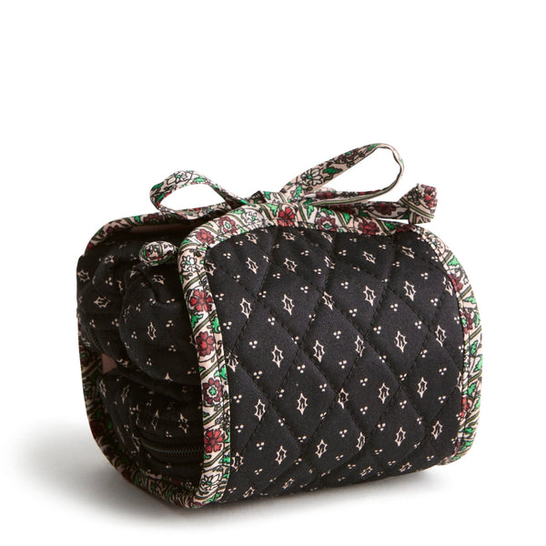 Vera bradley roll up makeup bag hotsell