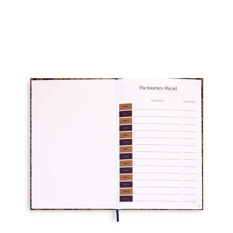 Travel Journal-Lotus Montage Roasted Pecan-Image 2-Vera Bradley