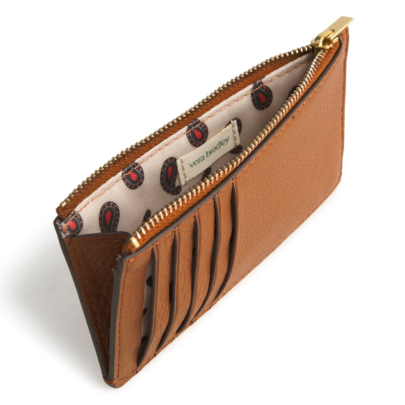 Linear Card Case-Roasted Pecan-Image 2-Vera Bradley