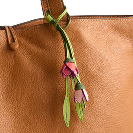 Pink Tulips Bag Charm-Pink Tulip-Image 2-Vera Bradley