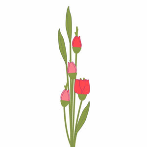 Pink Tulips Bag Charm-Image 3-Vera Bradley