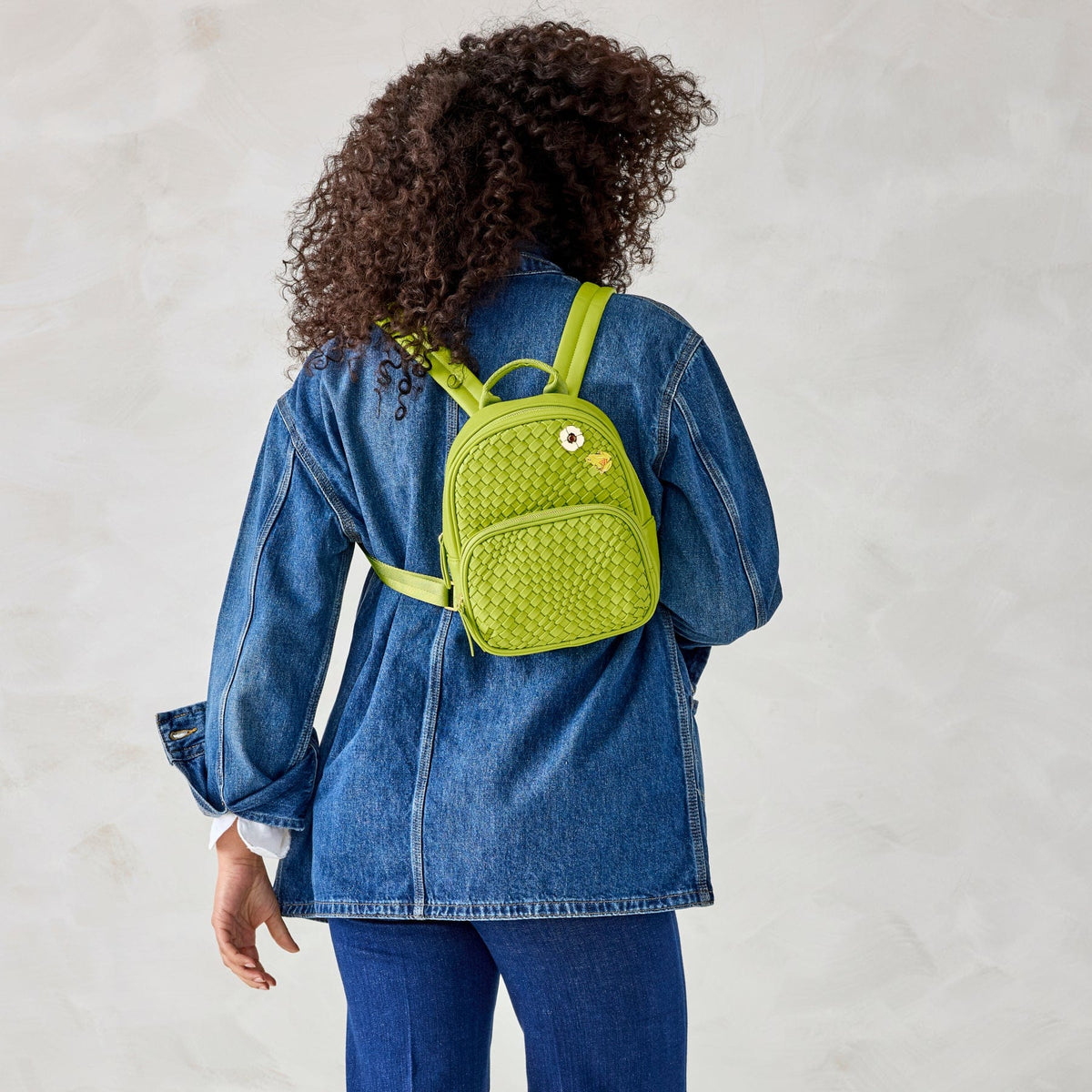 Vera Bradley Small Purse Backpack and Wristlet Vera Bradley Small Banbury Backpack - Golden Olive In  main image 4