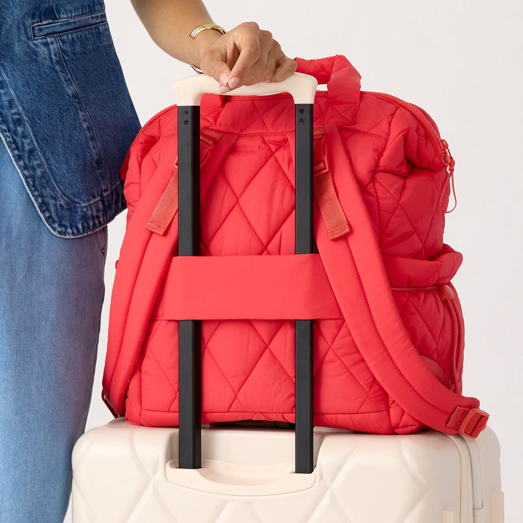 Women\'s Coral Quilted Backpack - Diaper Bag - brand new Welland Diaper Tote Backpack - Featherweight | Vera Bradley main image 2