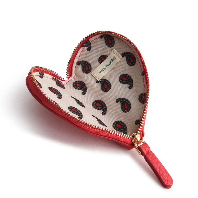 Heart Coin Pouch-Goji Berry Red-Image 3-Vera Bradley