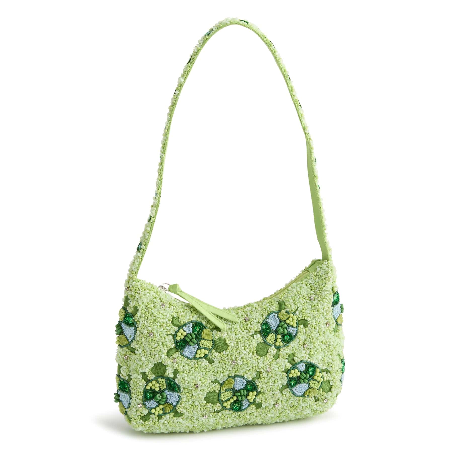 ショルダーバッグ bigoter / PURSE BALL PAINT MINI / Green Benji Small Crossbody Irish Green Leather Bag - Floralia Design